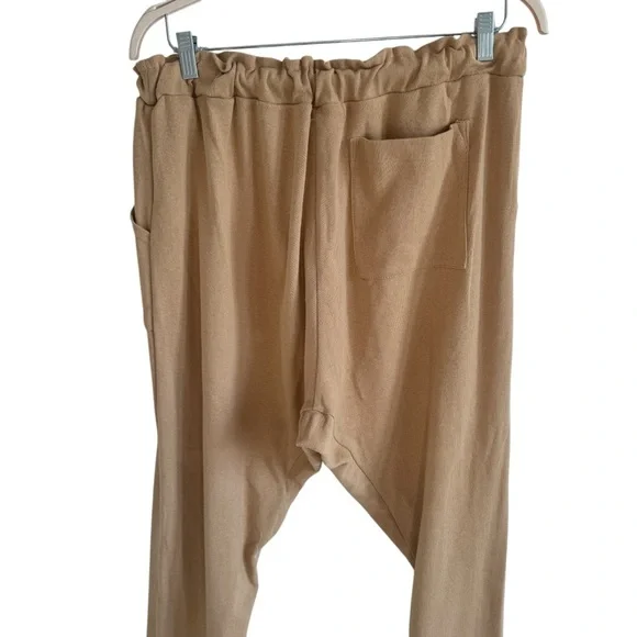 Free People Beach Monterey Pant, Tan, Size L - Picture 6 of 9